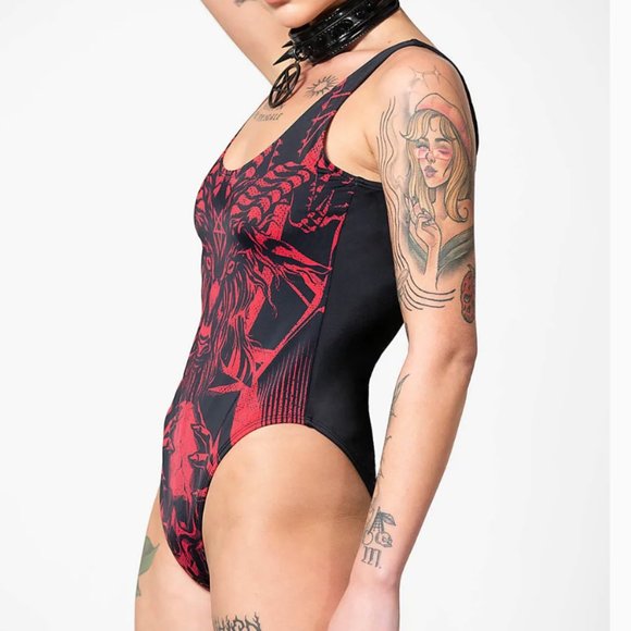 Killstar Beach Beast One Piece Swimsuit XXL NWT - Picture 2 of 3